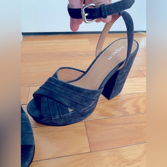 Coach open toe platform heels - Picture 2 of 5